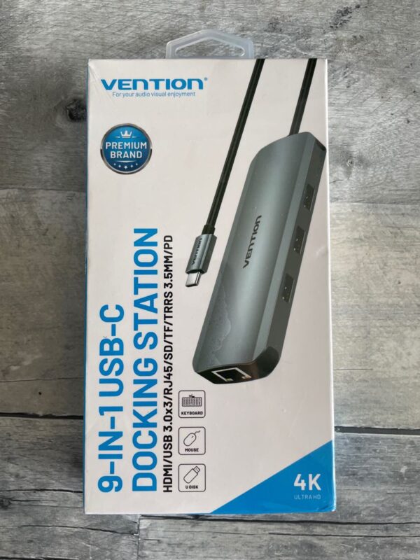 Vention USB C Multi-function 9 in 1 Docking Station (100w)-TOLHB