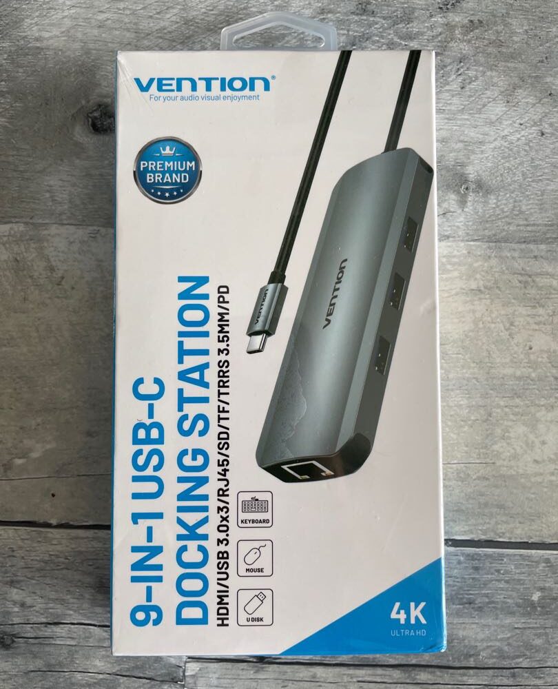 Vention USB C Multi-function 9 in 1 Docking Station (100w)-TOLHB