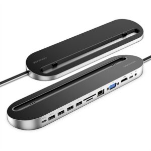 Vention USB C Multi-function 12 in 1 Docking Station - THSHC