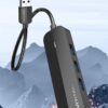Vention 3-Port USB 3.0 Hub with Sound Card and Power Supply - CHIBB