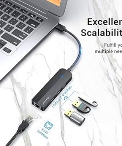 Vention USB 3.0 to USB3.0 (3 PORTS) + Gigabit Ethernet-CKBHB