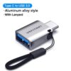 Vention Type-C Male to USB 3.0 Female OTG Adapter - CDQHO