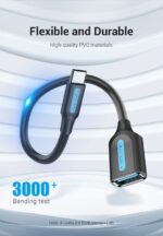 Vention USB 3.1(Gen 1) C Male to A Female OTG Cable 0.15M - CCVBB