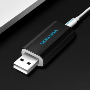 Vention 4 Pole USB External Sound Card Black – VEN VAB-S15-B