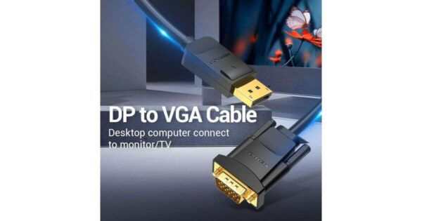 Vention DisplayPort to VGA Cable 1.5M Black - VEN HBLBG