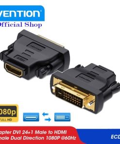 Vention DVI(24+1) Male to HDMI Female Adapter Black - ECDBO