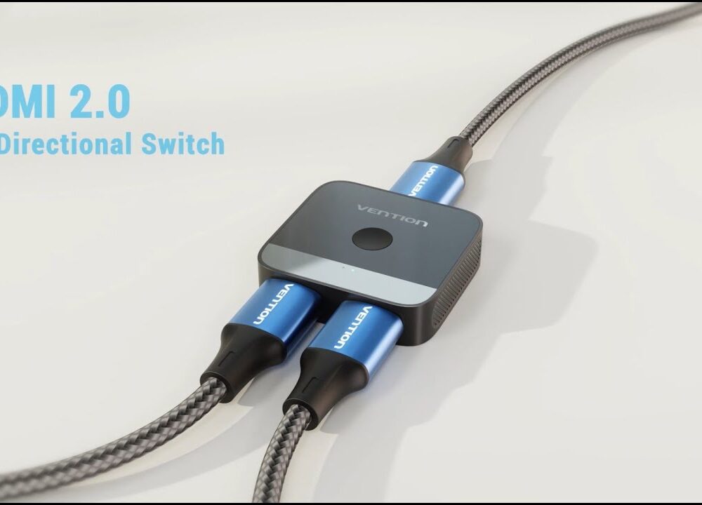 Vention 2-Port HDMI Bi-Direction 4K Switcher Black ABS Type - AKOB0