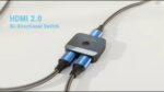 Vention 2-Port HDMI Bi-Direction 4K Switcher Black ABS Type - AKOB0