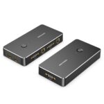 Vention 2 in 1 Out HDMI KVM Switch Black Metal Type - DBEBO