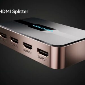 Vention 1 In 2 Out HDMI Splitter 4K@30Hz Gold Aluminum Alloy Type-ACBGO