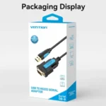 Vention USB to RS232 Serial Adapter Black 1M - VAS-C02-B100