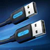 Vention USB 2.0 A Male to A Male Cable 1M Black - COJBF