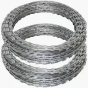 Razor wire 450mm galvanised 450mm