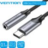 Vention USB-C Male to 3.5MM Earphone Jack With DAC Adapter 0.1M - BGMHA