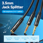 Vention BBTBY 2×3.5mm Male to 4 Pole3.55m Female Audio0.3M