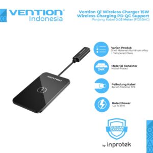 Vention FGBBAG Wireless Charger 15W Ultra-thin 0.05Meter
