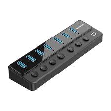 Vention USB B to USB 3.0 X7 HUB with individual Power switches And DC.5.5m power adapter (CHXBO-UK)