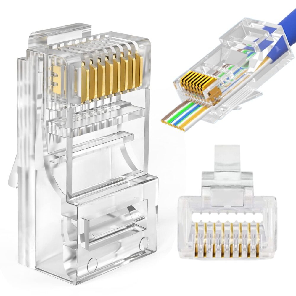 Vention IDBRO-100 Cat.5E UTP RJ45 Modular Plug Transparent