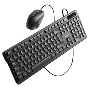 Vention KTDB0-EN USB Wired Full-Sized Keyboard and Mouse Combo Black Slim Type
