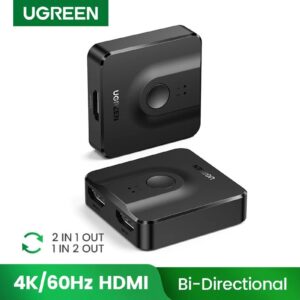 Ugreen CM217 2 In 1 Out HDMI Switcher 4K@60Hz UG- 50966