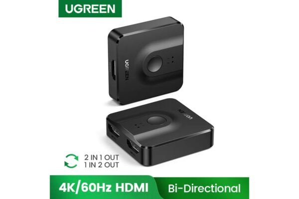 Ugreen CM217 2 In 1 Out HDMI Switcher 4K@60Hz UG- 50966