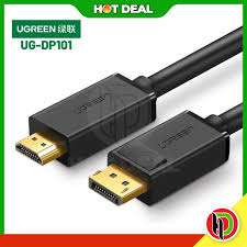 Ugreen UG-10244 DP Male to Male Cable 1m (Black)