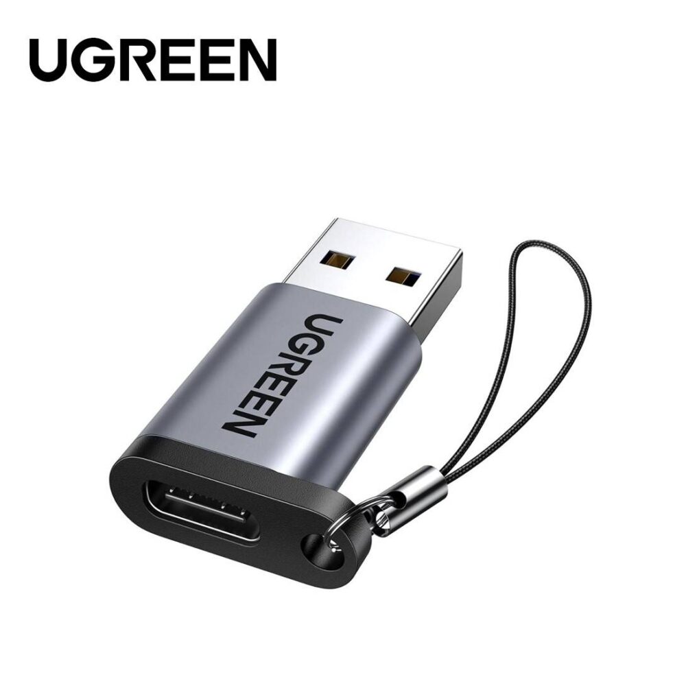 Ugreen UG- 50568 USB A Male to USB-C Female Adapter (Black)