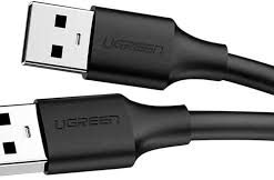 Ugreen UG- 30136 USB 2.0 A Male to A Male Cable 3m (Black)