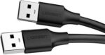 Ugreen UG- 10309 USB 2.0 A Male to A Male Cable 1m (Black)