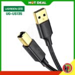Ugreen UG- 10350 USB 2.0 AM to BM Print Cable 1.5m (Black)