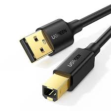 Ugreen UG- 10351 USB 2.0 AM to BM Print Cable 5m (Black) – US135