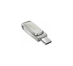 SanDisk 128GB Ultra Dual Drive Luxe USB Type-C flash drive silver