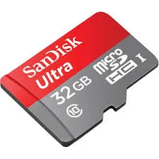 SanDisk Ultra microSDHC 32GB 100MB/s Class 10 UHS-I memory card with SD adapter