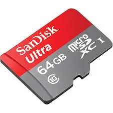 SanDisk Ultra microSDXC 64GB 100MB/s Class 10 UHS-I memory card with SD adapter
